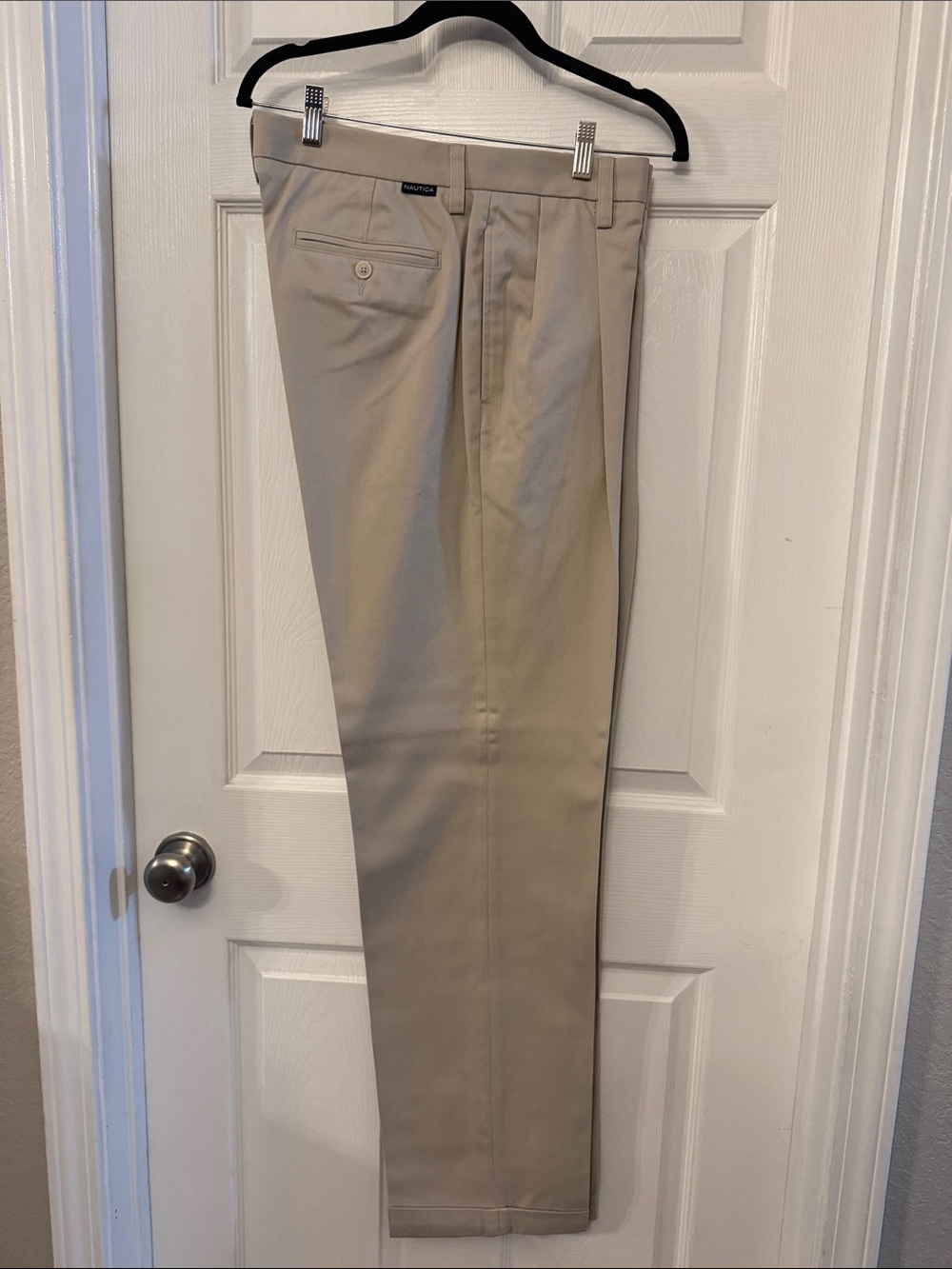 Nautica Light Khaki Pleated Chinos
